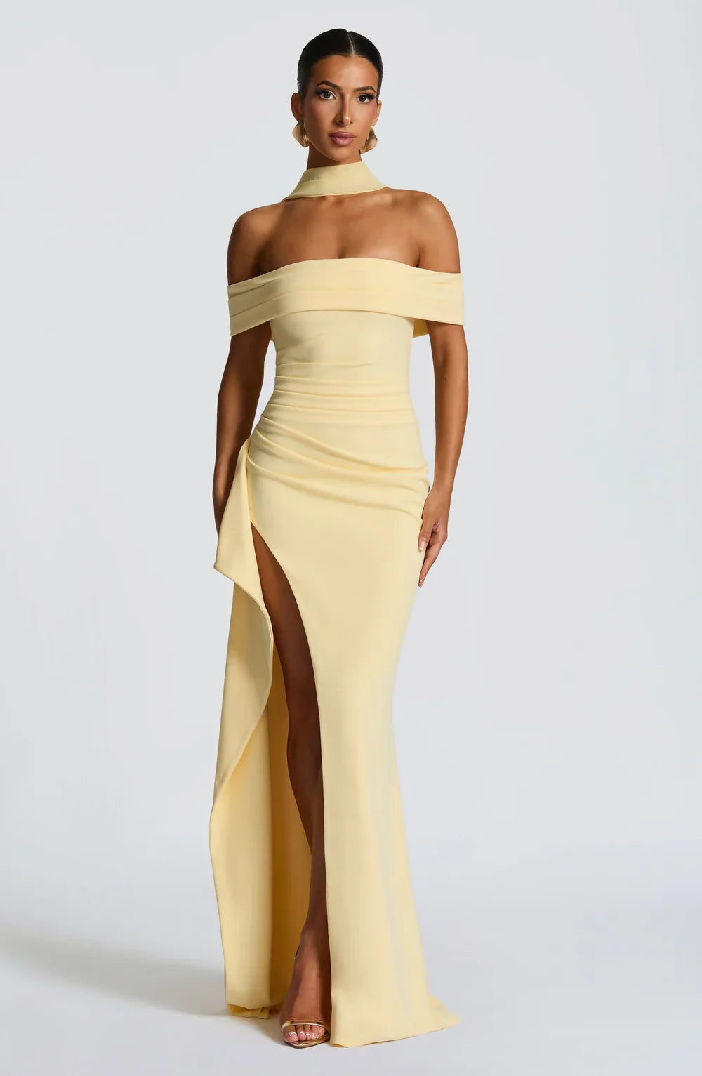 Paloma • Maxi Off-Shoulder Ajustado
