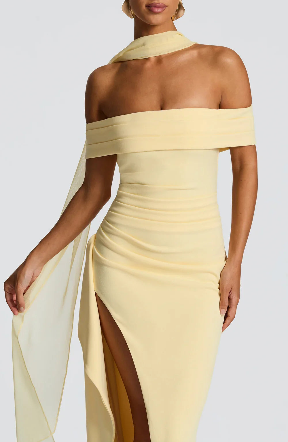 Paloma • Maxi Off-Shoulder Ajustado