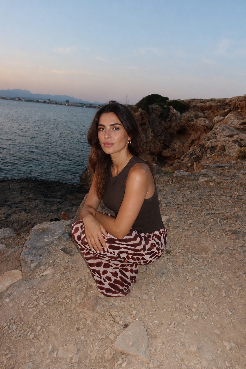 Pantalón Estampado Jirafa