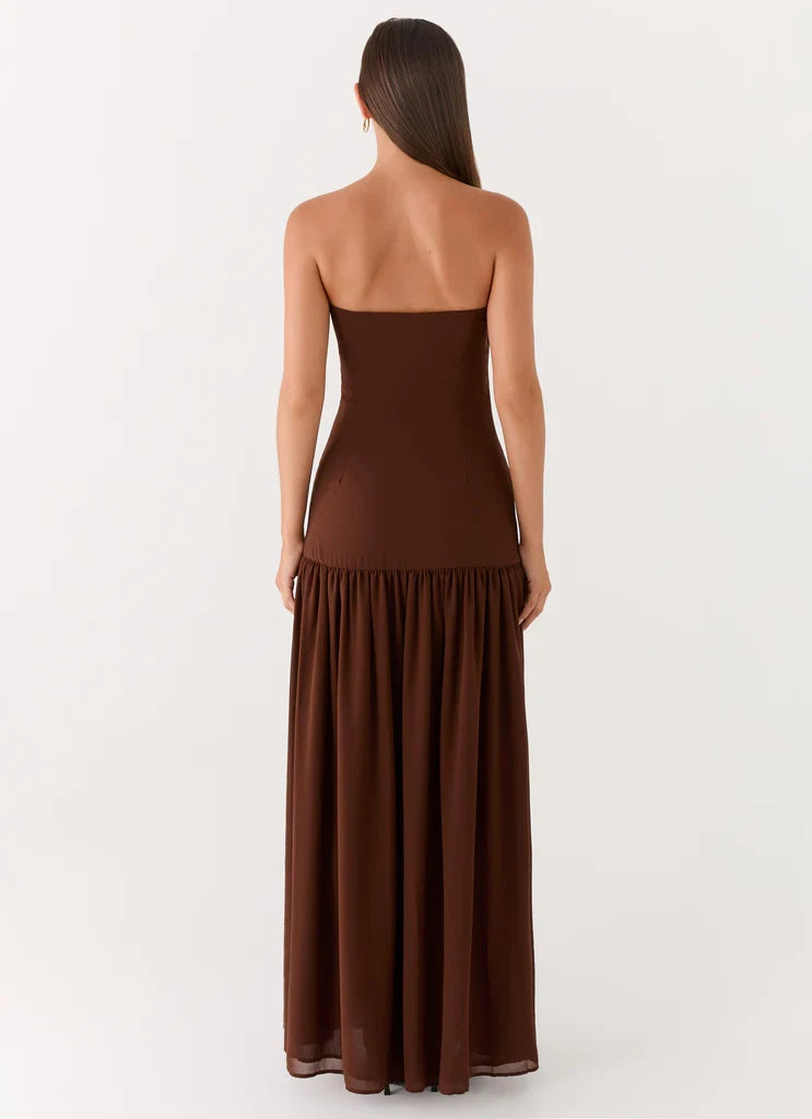 Penélope • Vestido Maxi Sin Tirantes