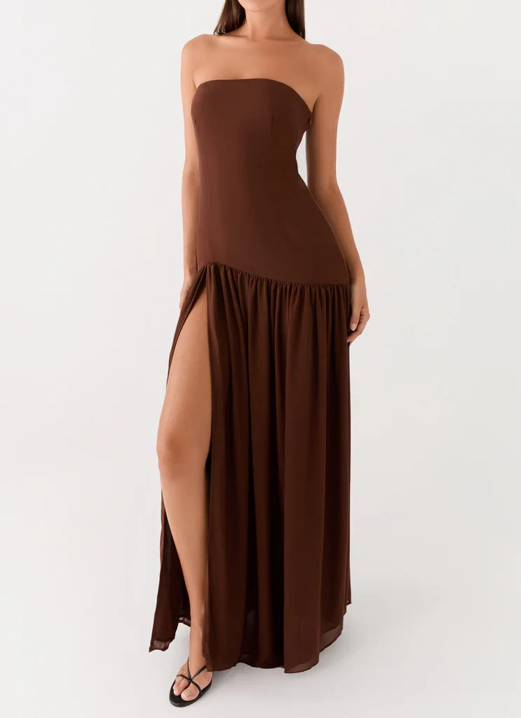 Penélope • Vestido Maxi Sin Tirantes