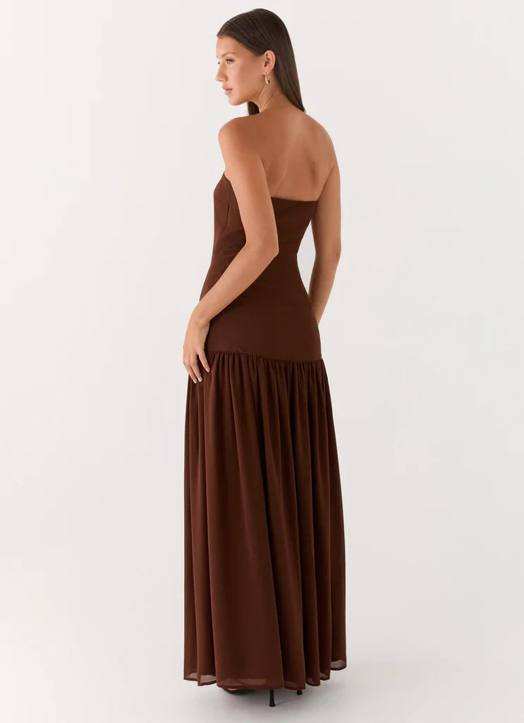 Penélope • Vestido Maxi Sin Tirantes