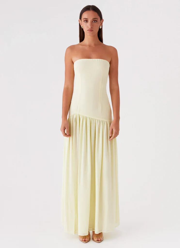 Penélope • Vestido Maxi Sin Tirantes