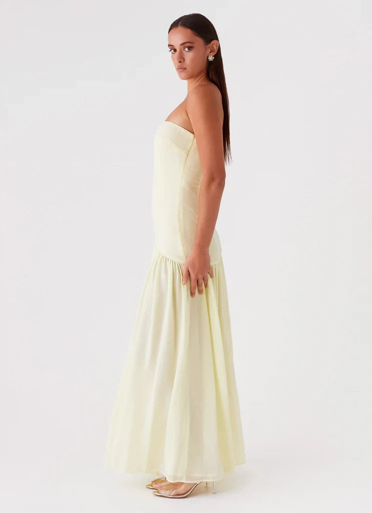 Penélope • Vestido Maxi Sin Tirantes