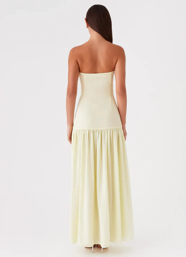 Penélope • Vestido Maxi Sin Tirantes