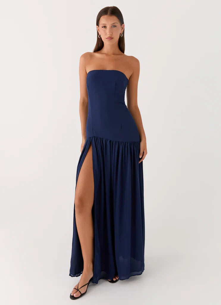 Penélope • Vestido Maxi Sin Tirantes