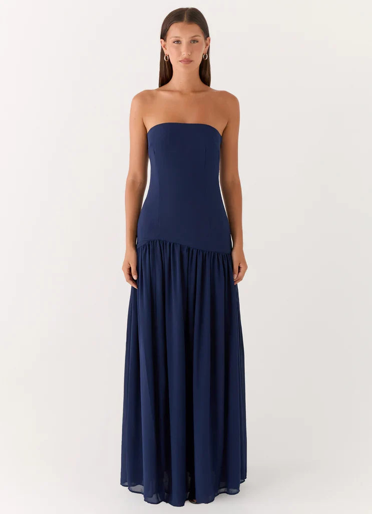 Penélope • Vestido Maxi Sin Tirantes