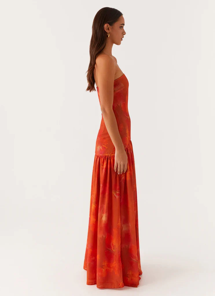 Penélope • Vestido Maxi Sin Tirantes