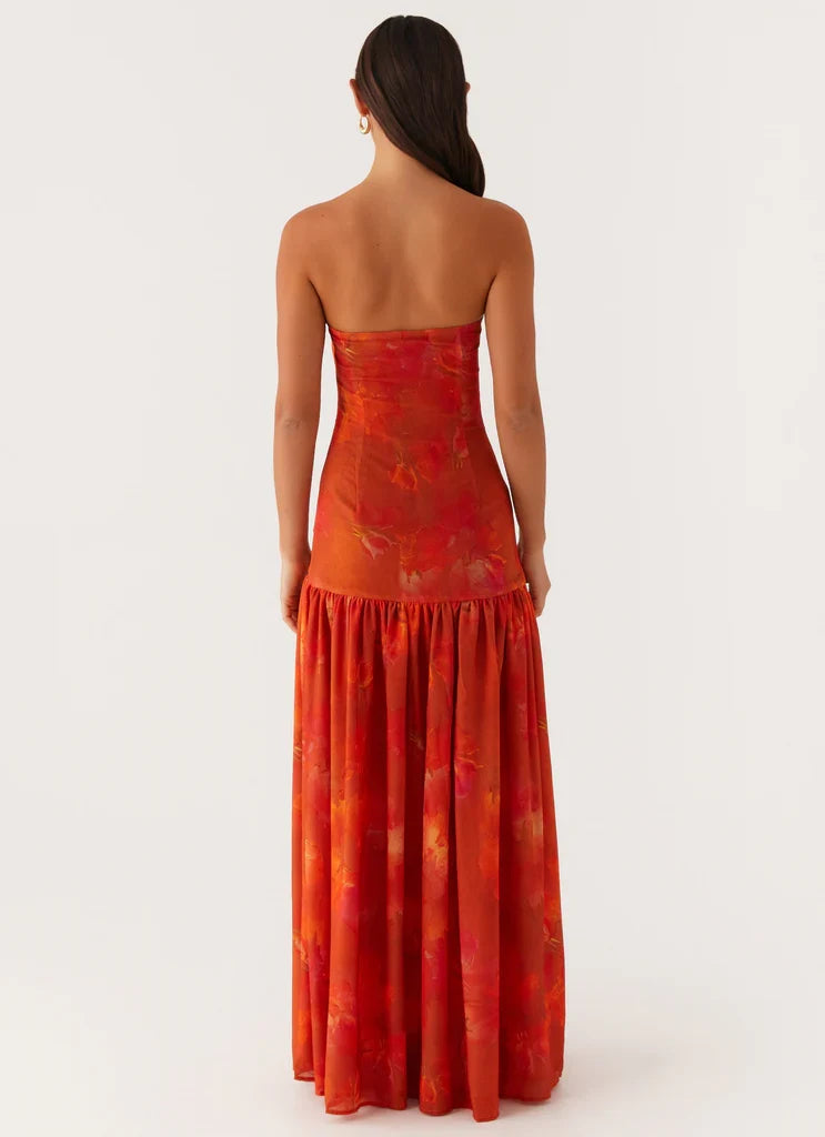 Penélope • Vestido Maxi Sin Tirantes
