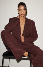 Blazer Reece - Burdeos a Rayas