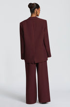Blazer Reece - Burdeos a Rayas