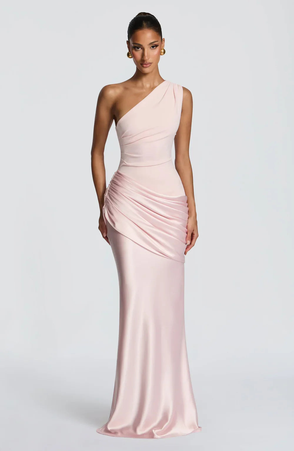 Serafina • Vestido Maxi de Un Solo Hombro Esculpido