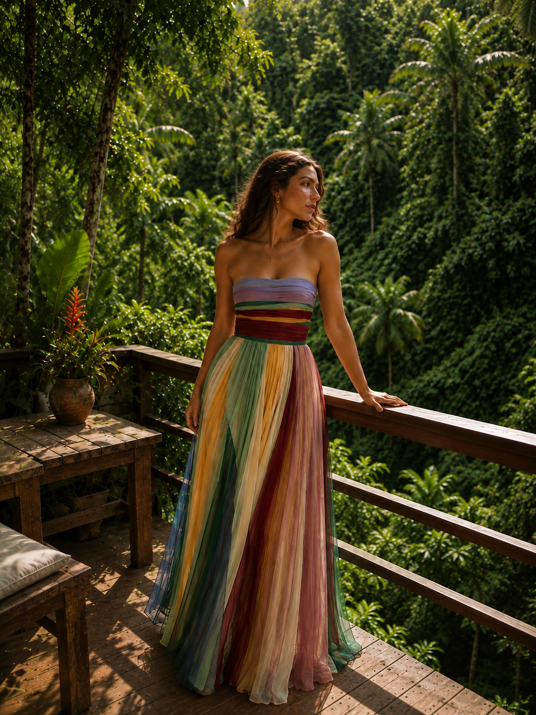 Thirza - Vestido Plisado Multicolor | Edición Especial