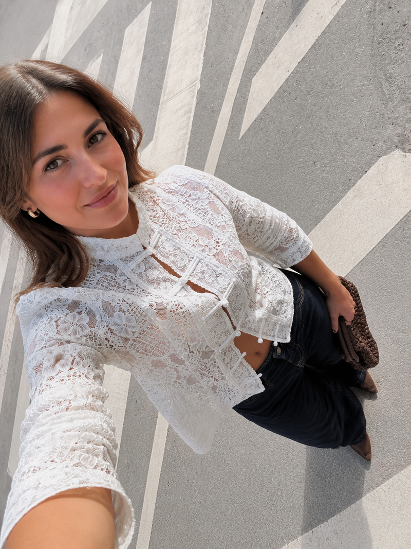 Top Alessia Encaje Marfil™