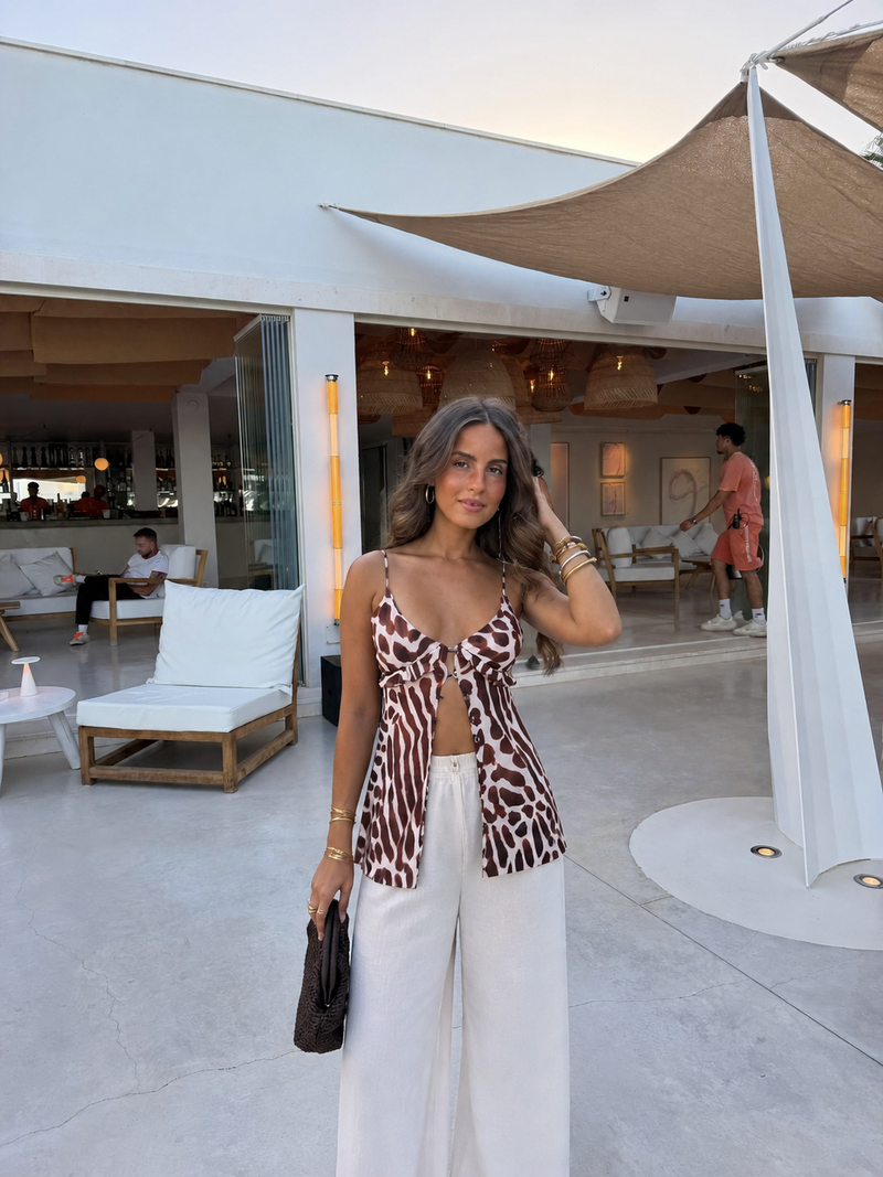 Top Estampado de Jirafa