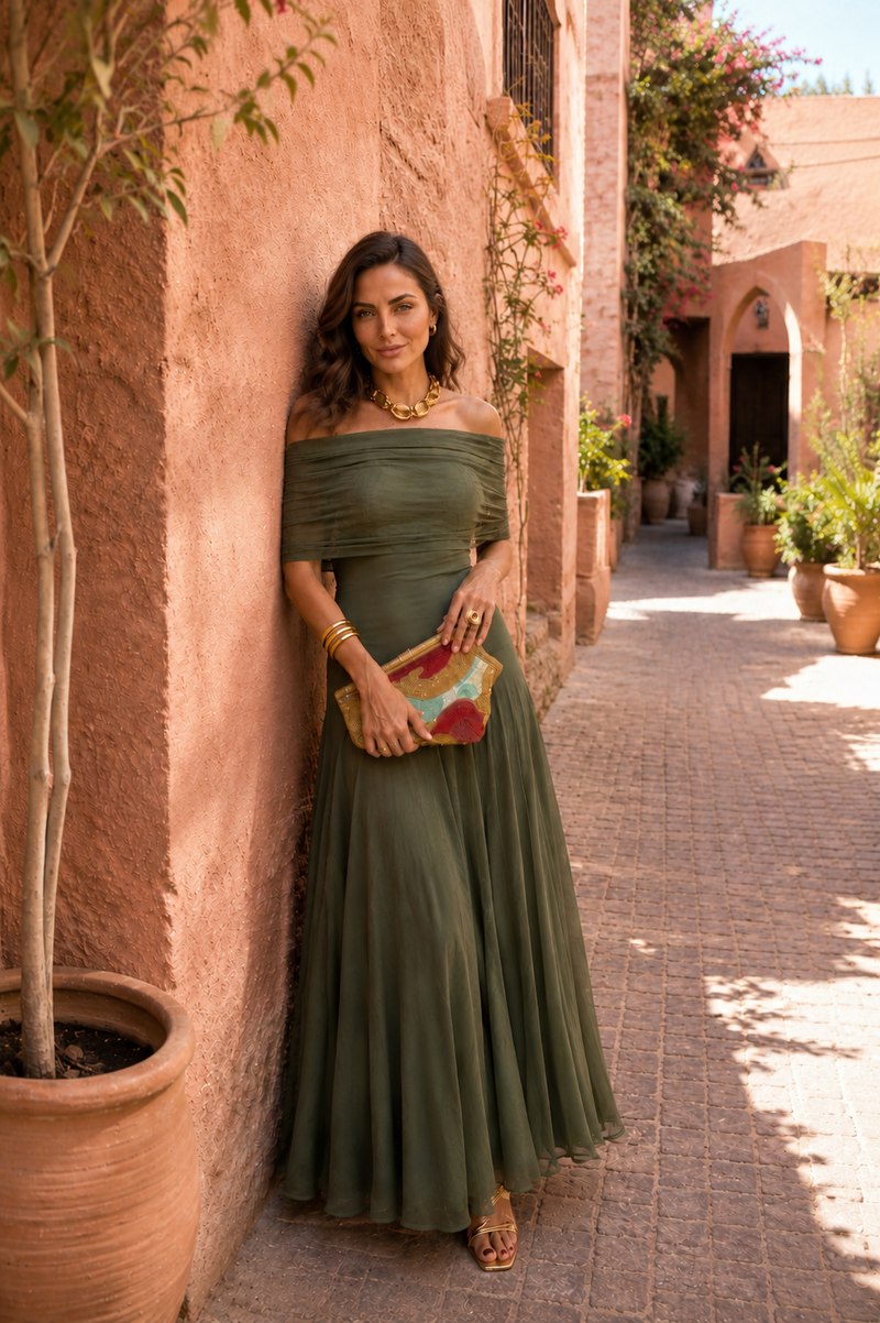 Vestido de Toledo en verde - Edición limitada