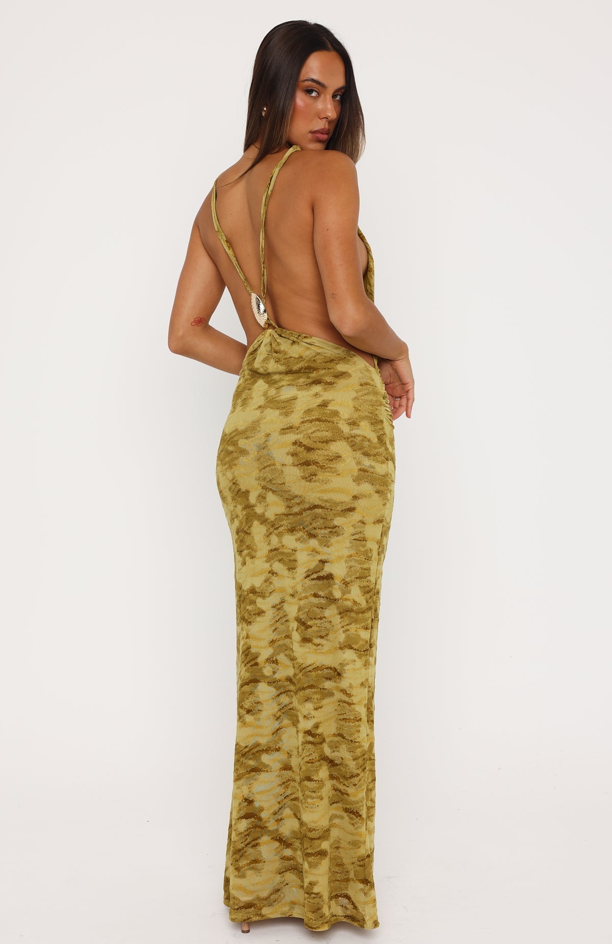 Chartreuse • Vestido Maxi Soft Sin