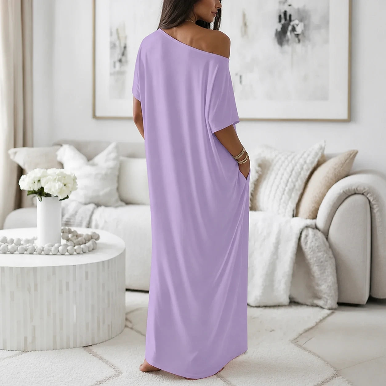 Vestido Altea Lila · vista posterior