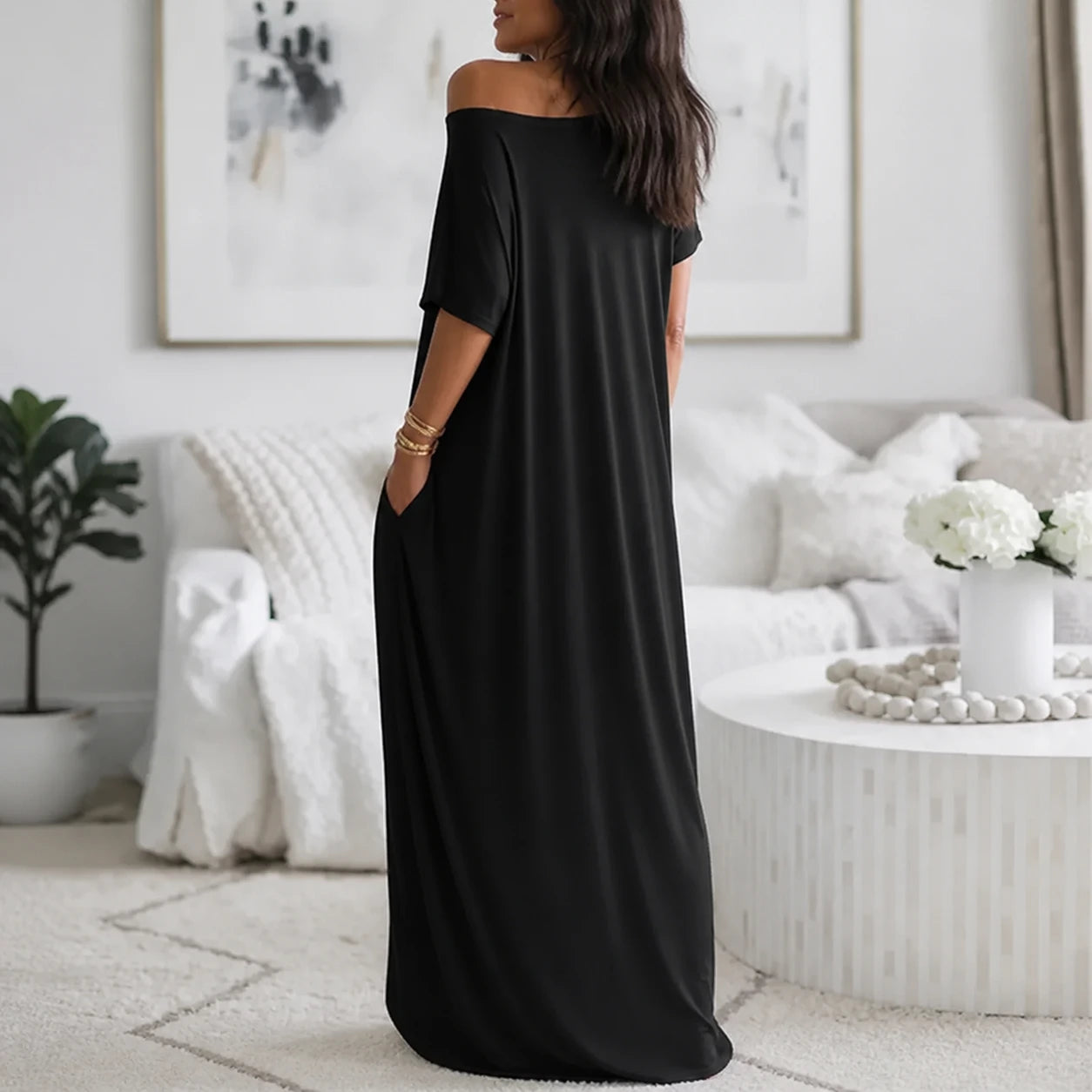 Vestido Altea Negro · vista posterior